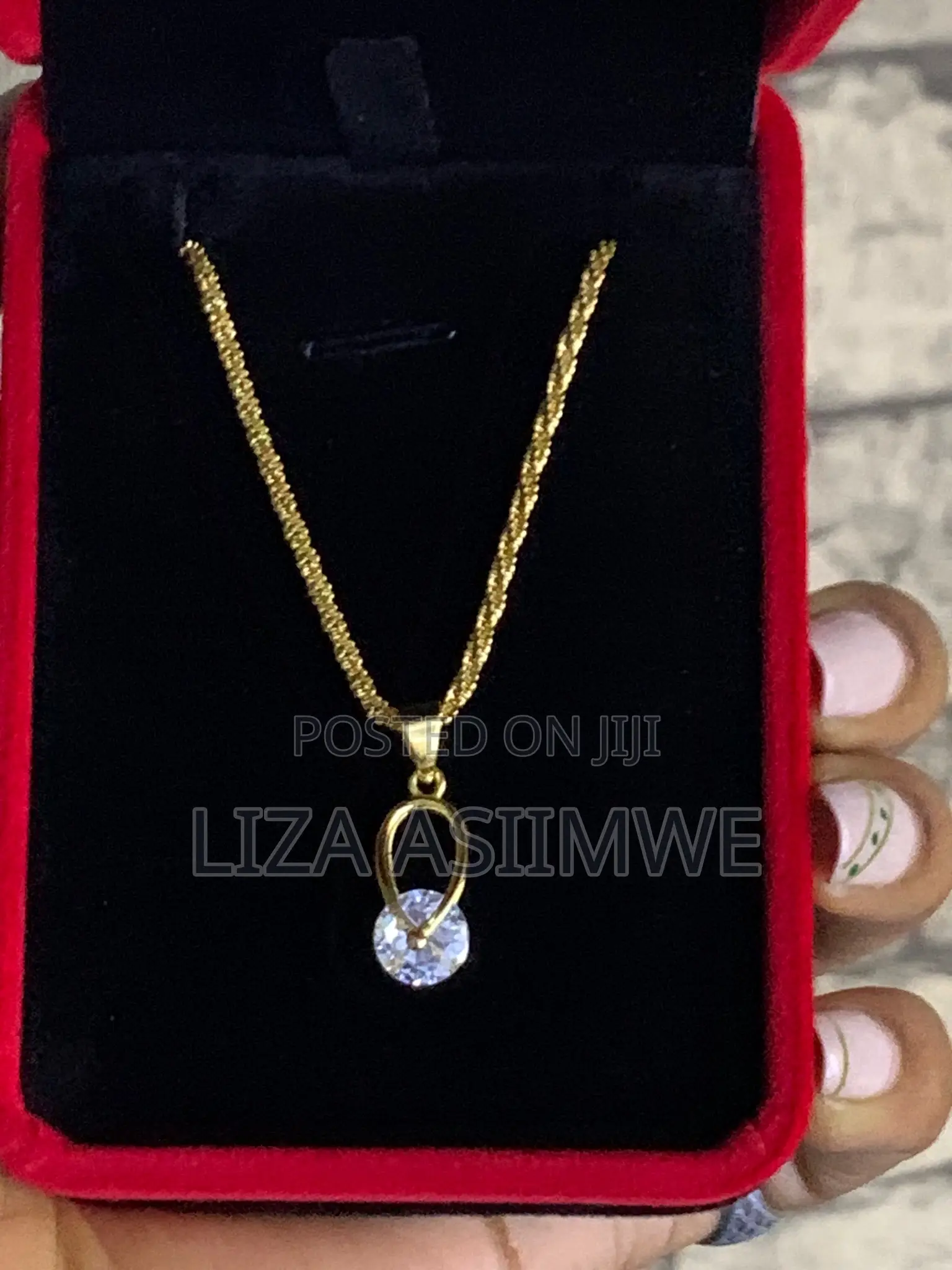 Gift for Her Oval Cut Solitaire Necklace