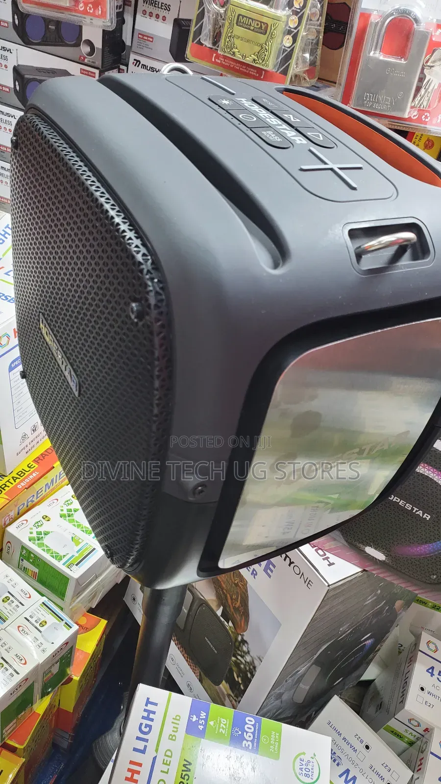 Hopestar Party One Bluetooth Wireless Speaker-2 Microphon