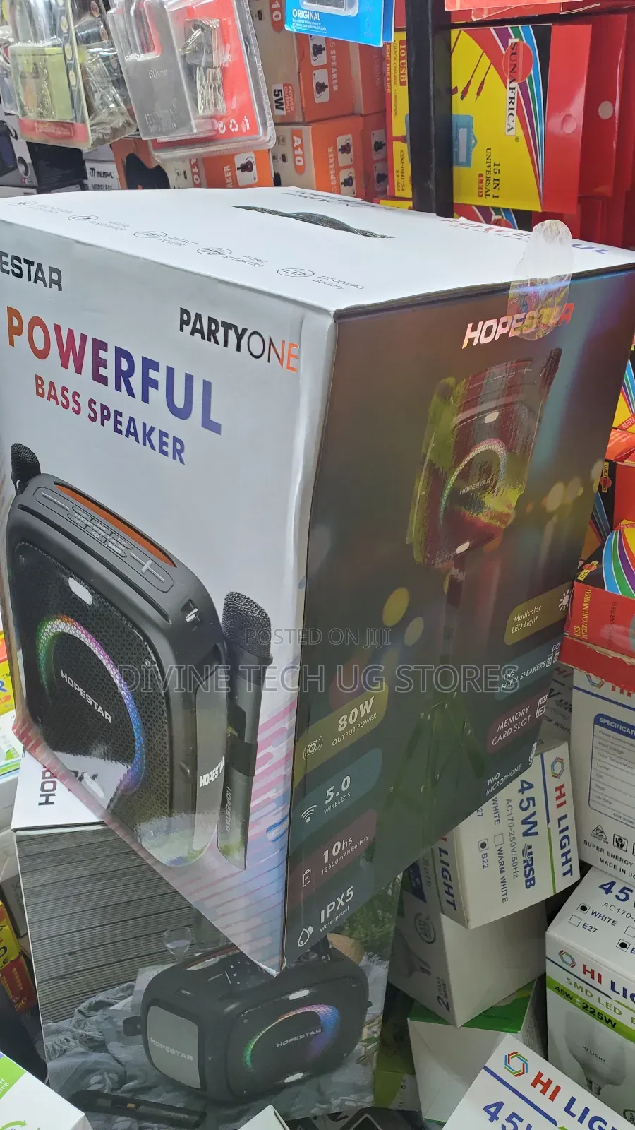 Hopestar Party One Bluetooth Wireless Speaker-2 Microphon