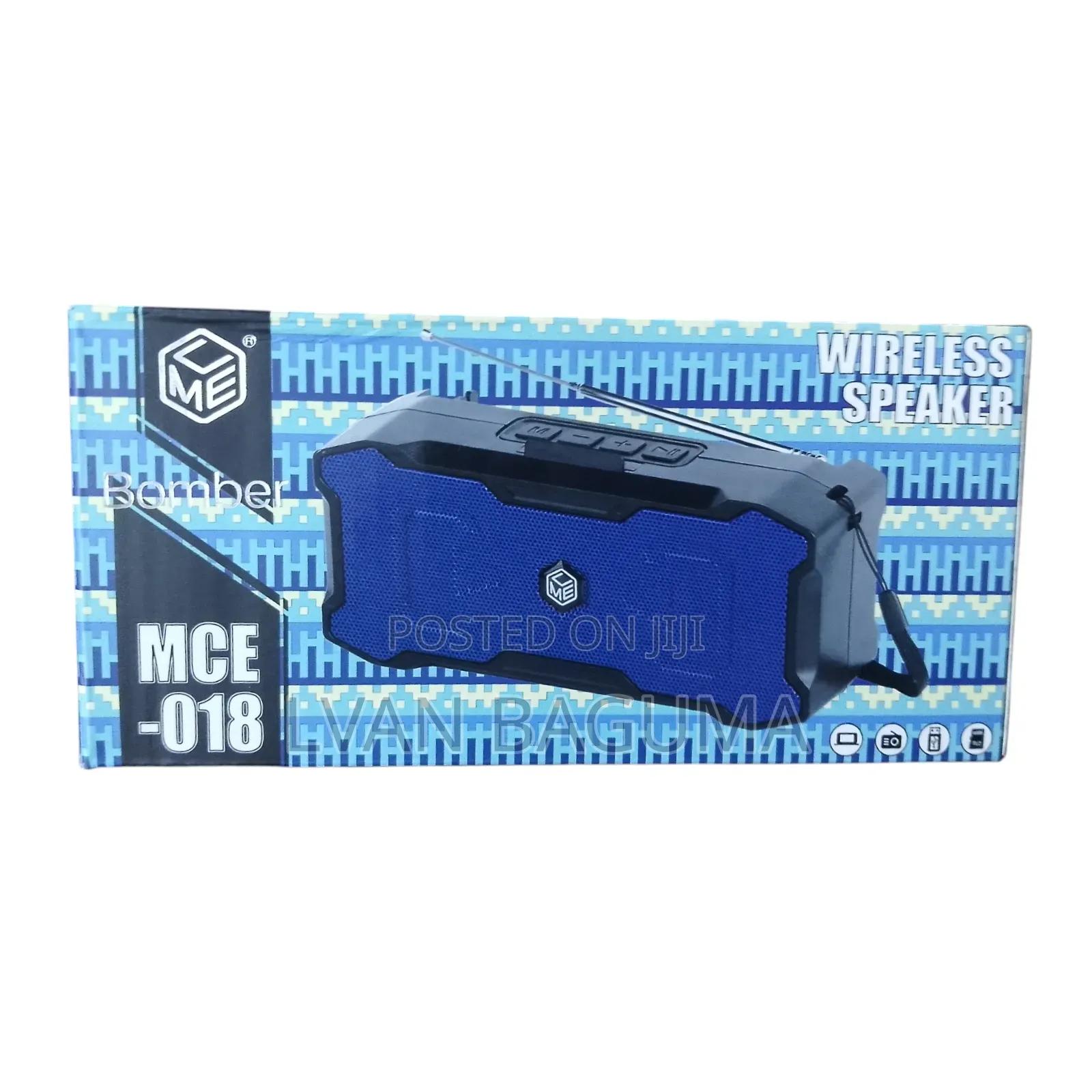 MCE Bomber Mini Wireless Speaker/ Radio - MCE 018