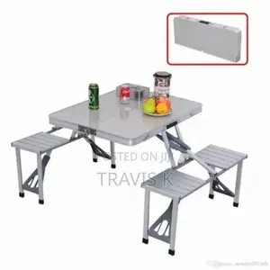 Folding Picnic Table and Stool Set