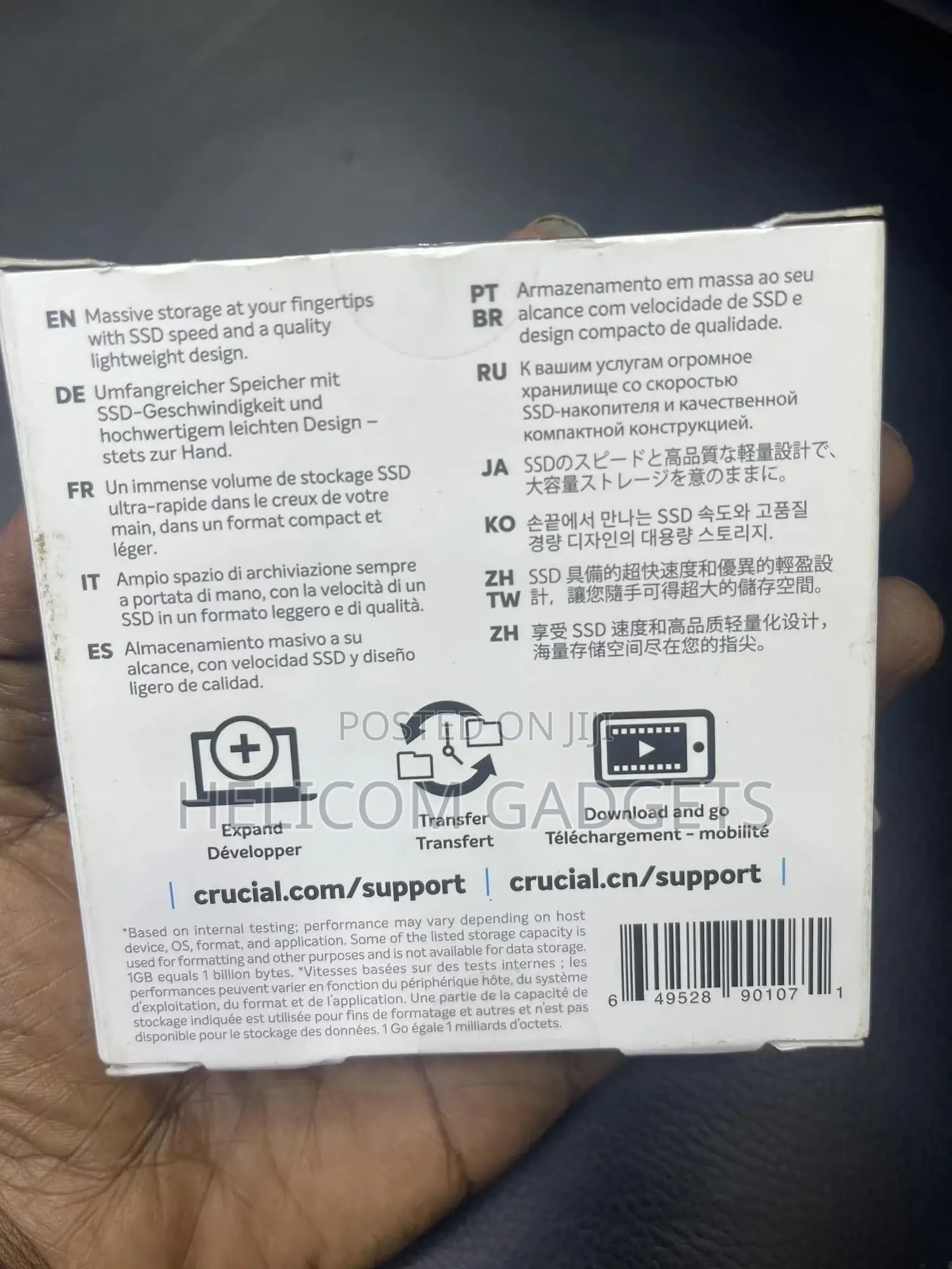 500GB Portable Solid State Drive-external
