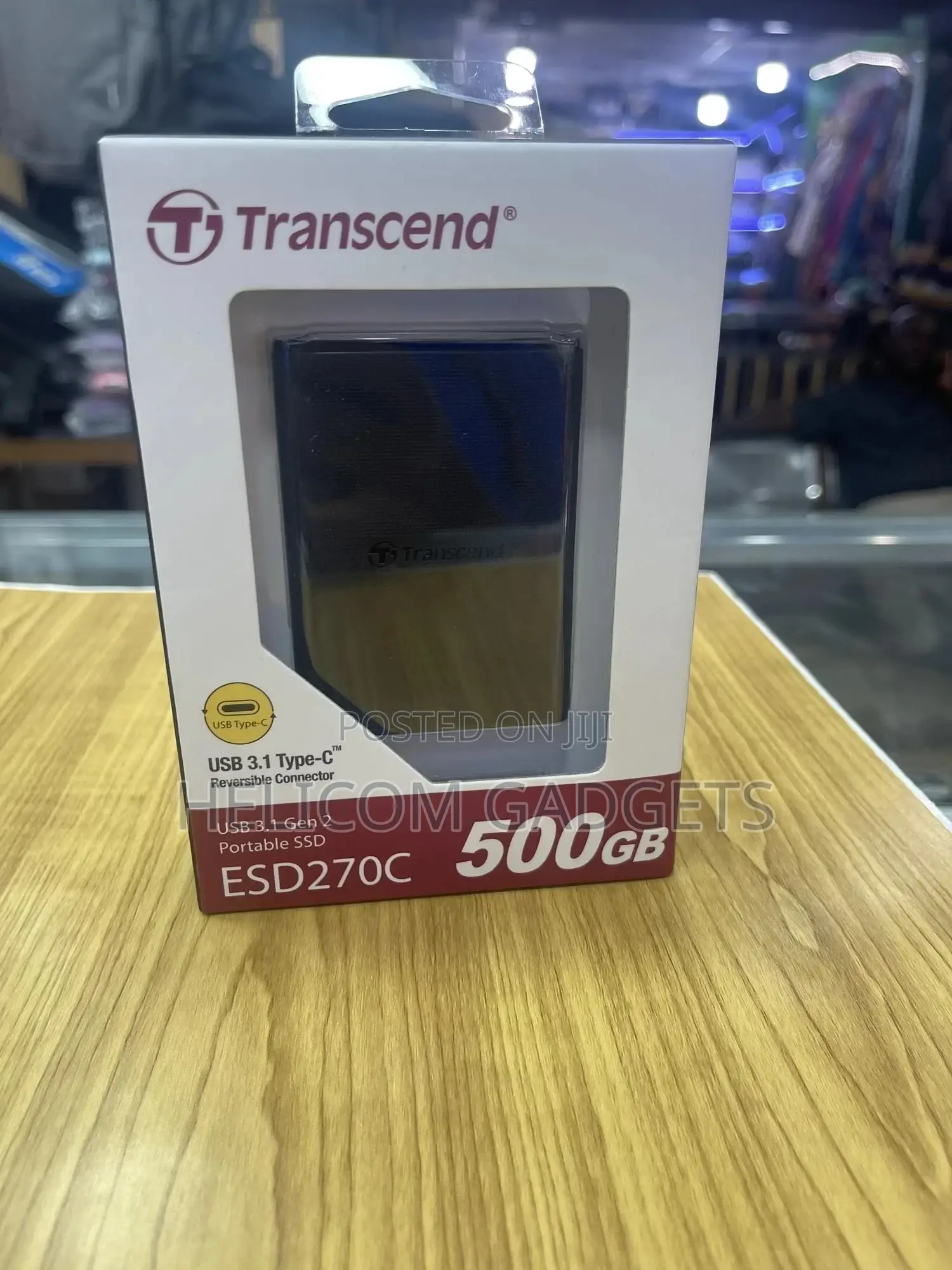 SSD External Harddrive 500GB 2.5 Transced 16
