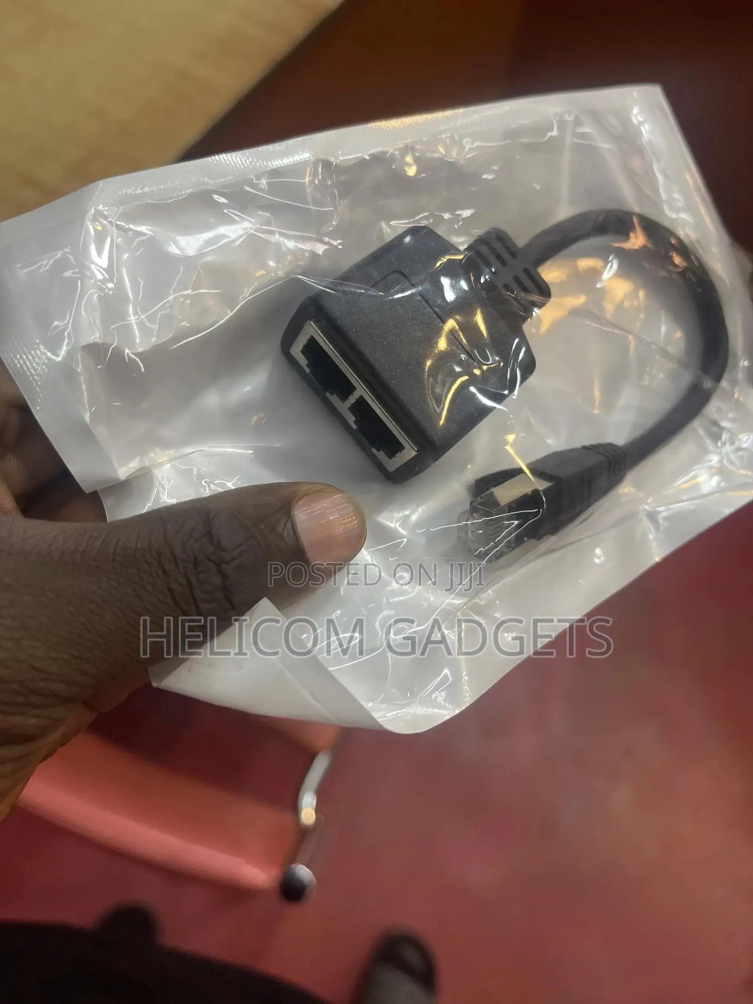 Ethernet Splitter 1male to 2 Female Socket Connecter
