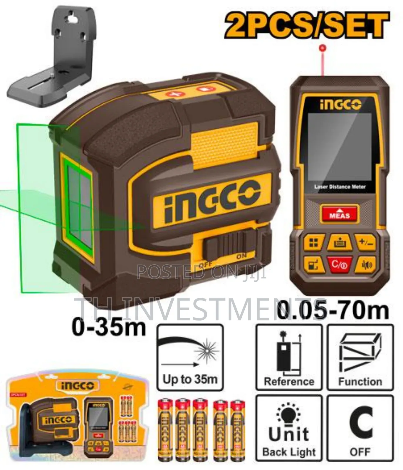 Cosll0401
Laser Level and Distance Measuring Kit.
