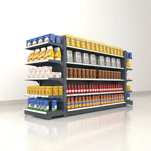 Double Sided Supermarket Shelf
