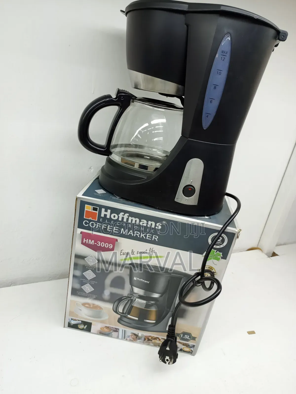 Hoffman 1.5L Coffee Maker (12 Small Cups)