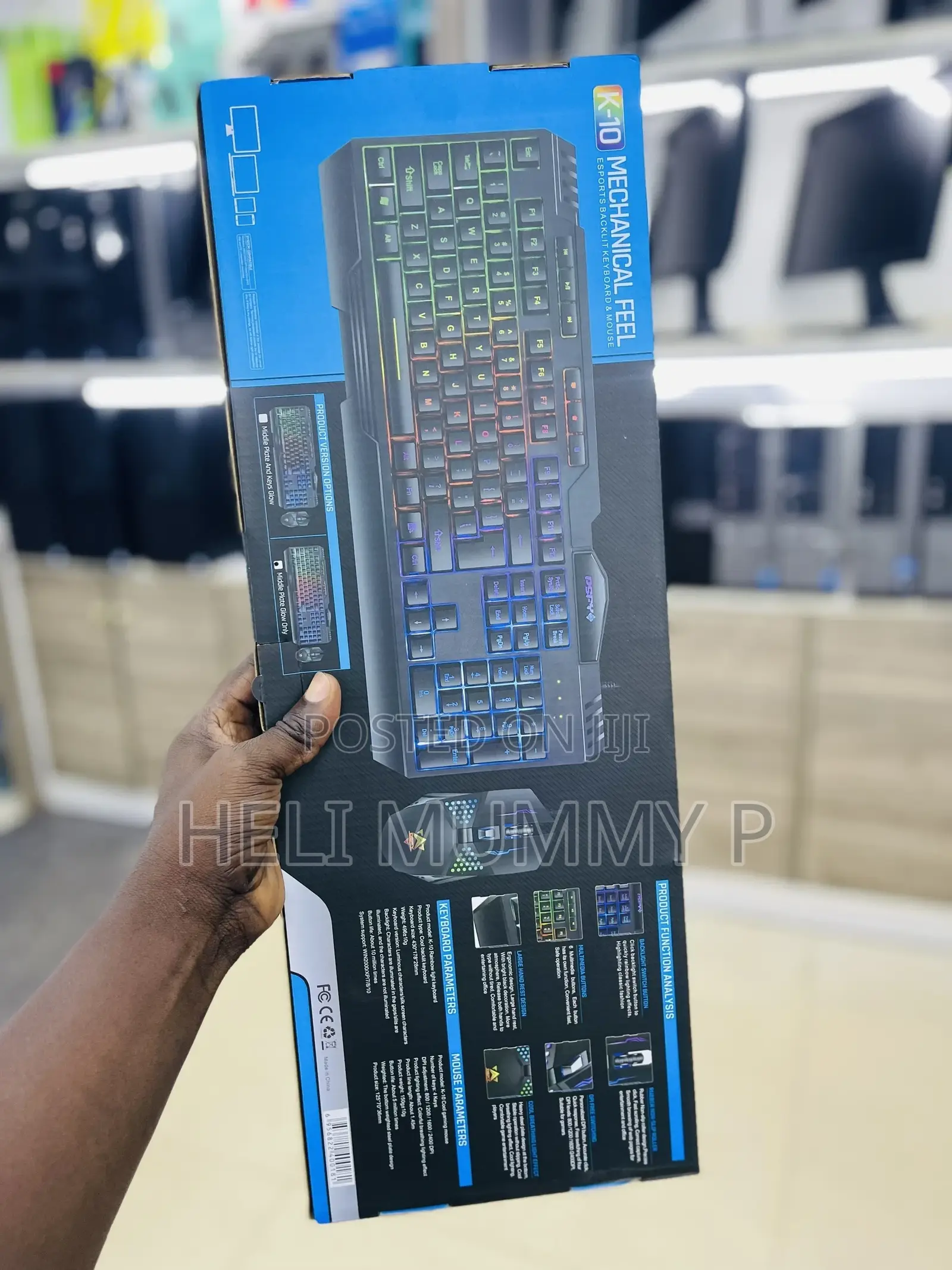 K-10 Backlight Gaming Keyboard and Mouse Combo