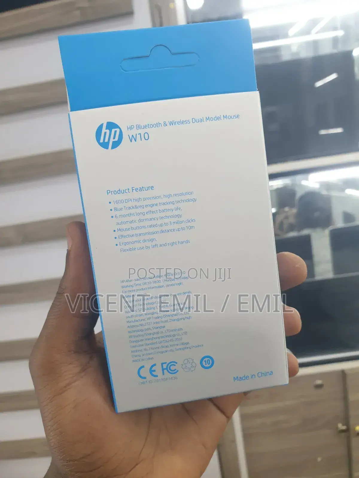Hp Bluetooth and Wireless Dual Model Mouse W10