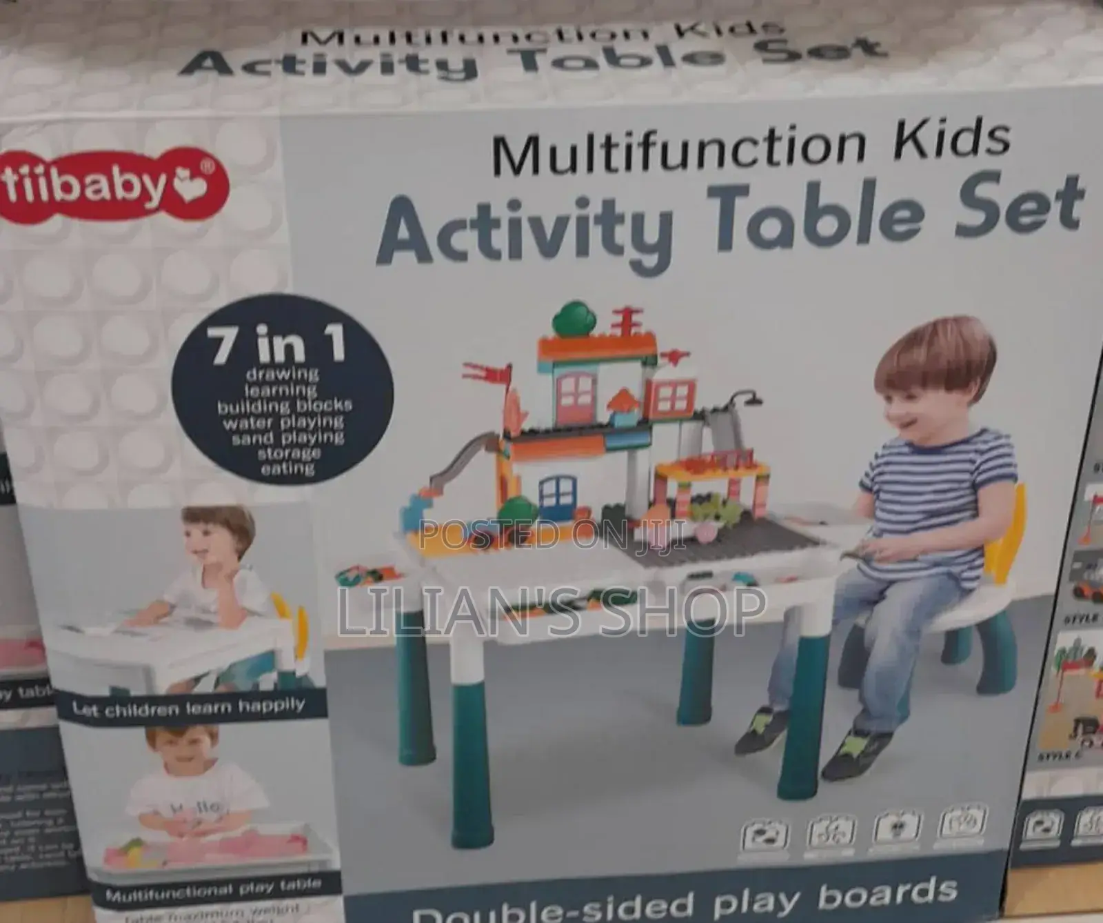 7 in 1 Multifunction Activity Set With 2 Chairs
