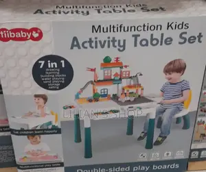 7 in 1 Multifunction Activity Set With 2 Chairs