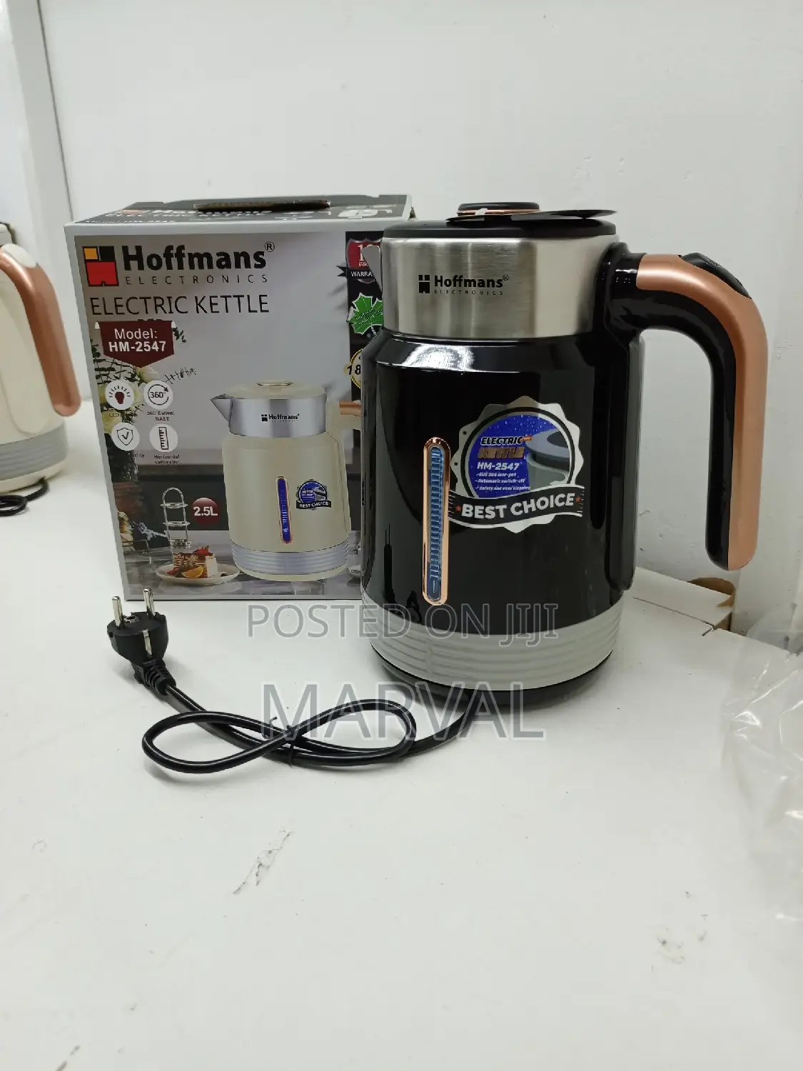 Hoffman Milk Dry Tea Electric Kettle 2.5ls 2 in 1 HM-2547