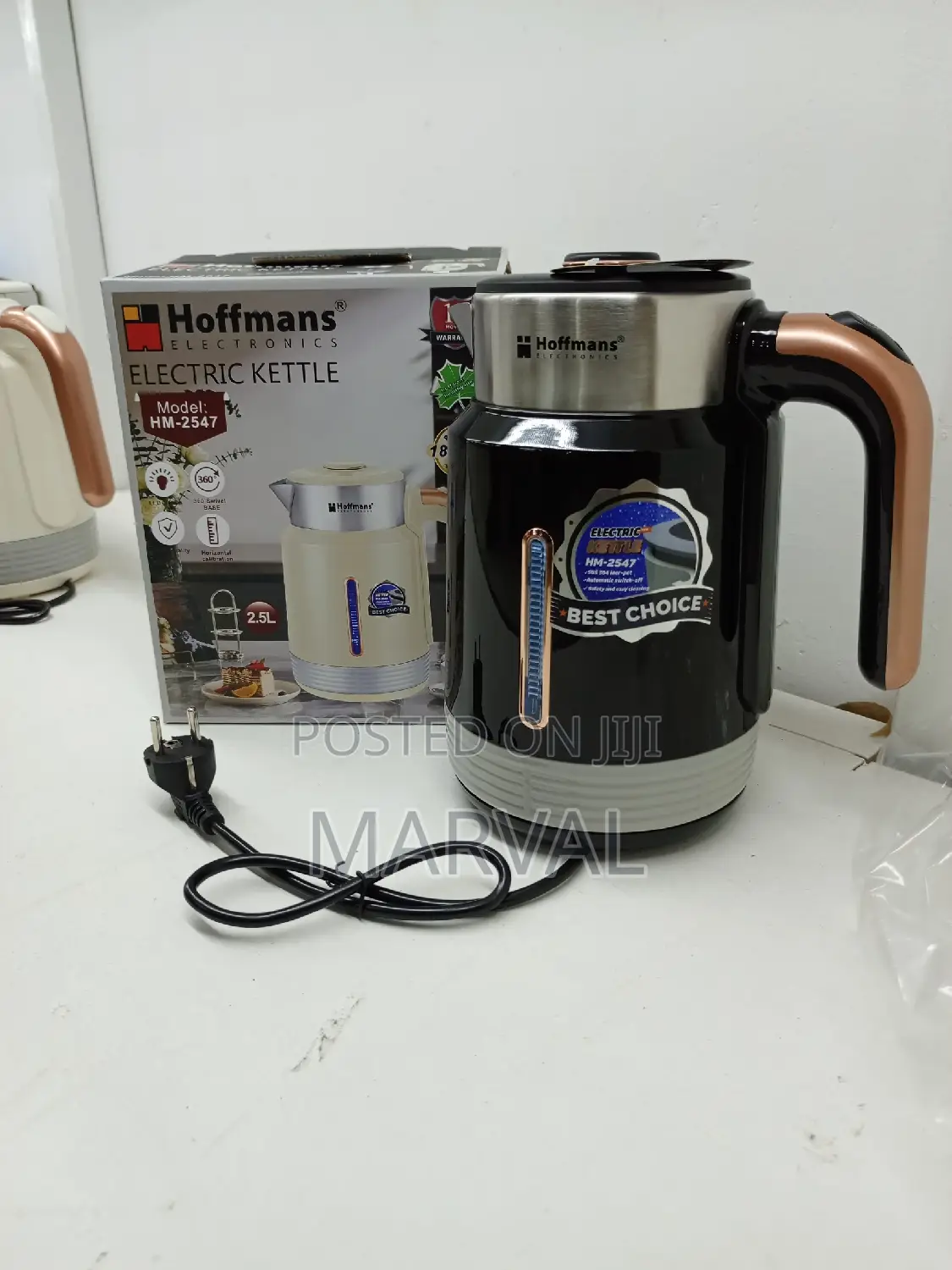 Hoffman Milk Dry Tea Electric Kettle 2.5ls 2 in 1 HM-2547