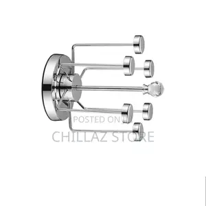 Stainless Steel Rotating Cup Holder Rack.