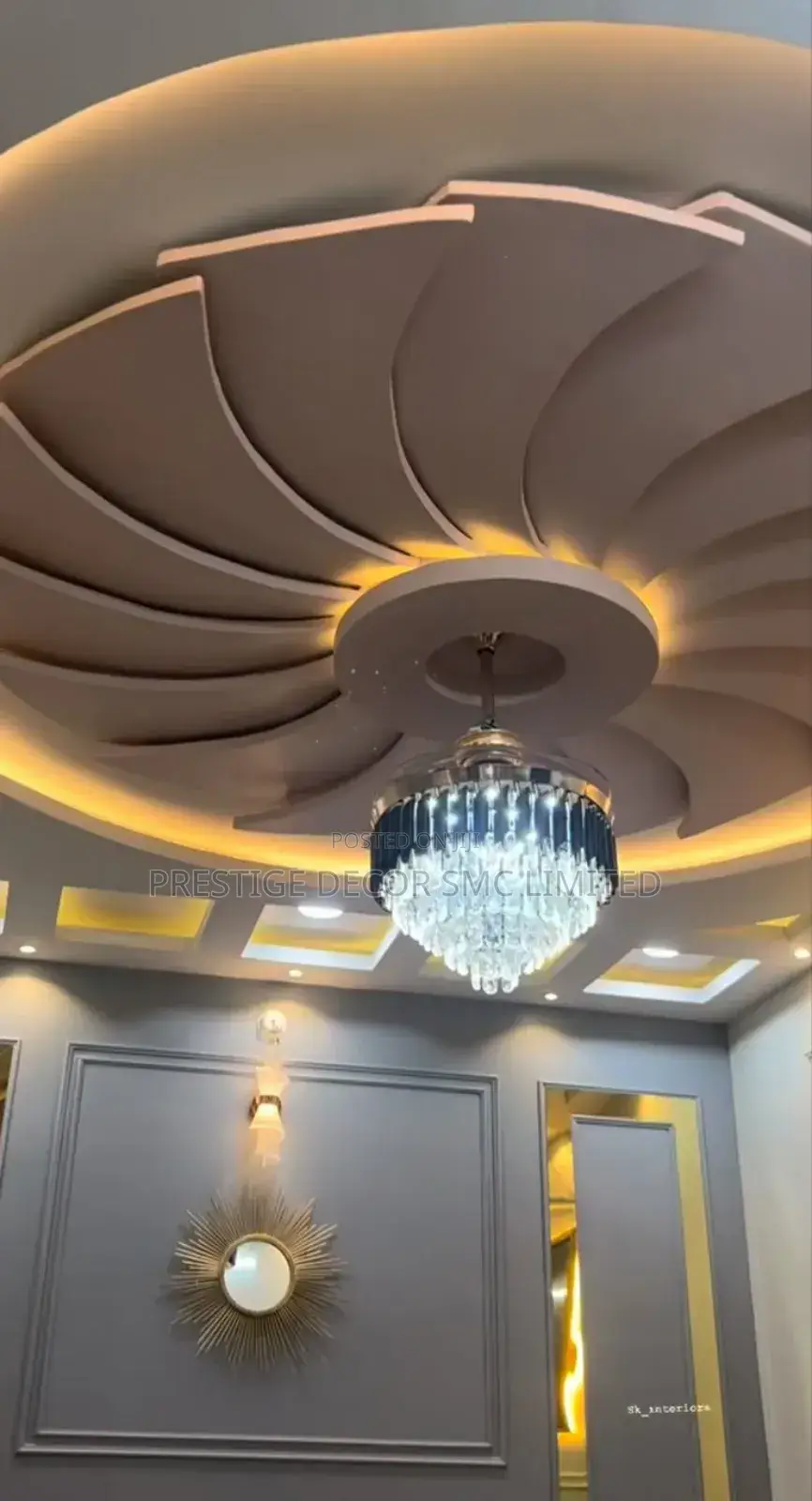 Gpysum Wow Ceiling Done in Lubowa