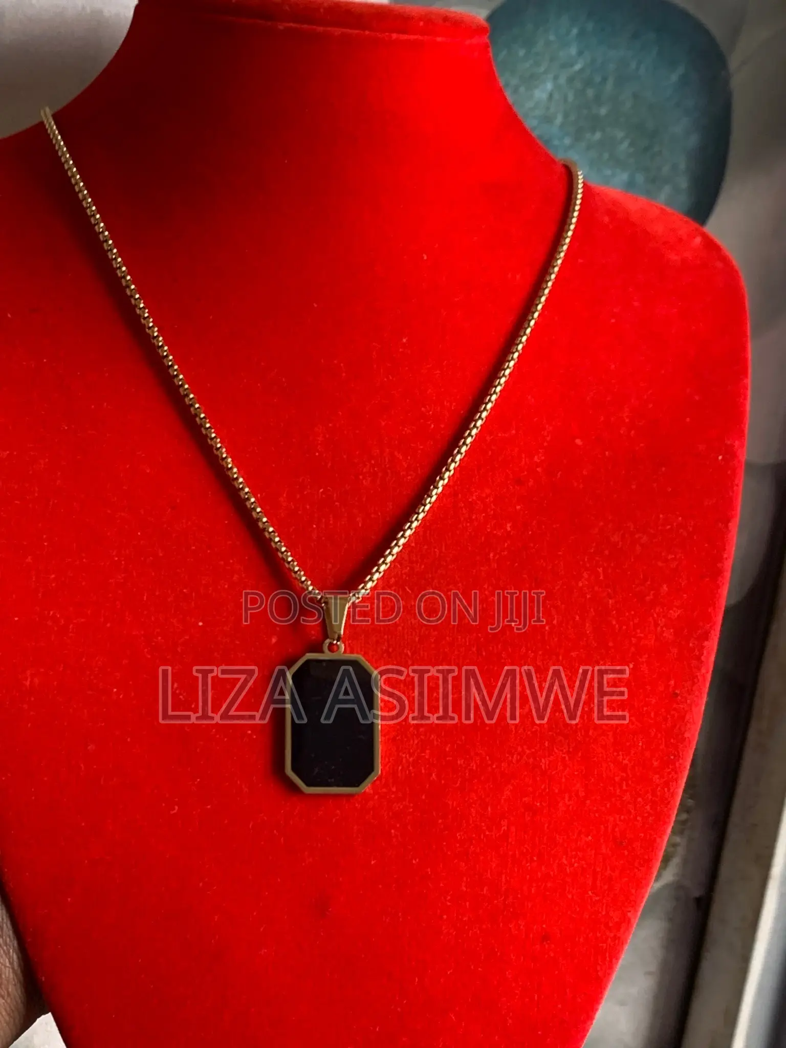 Stylish Geometric Square Necklace for Men