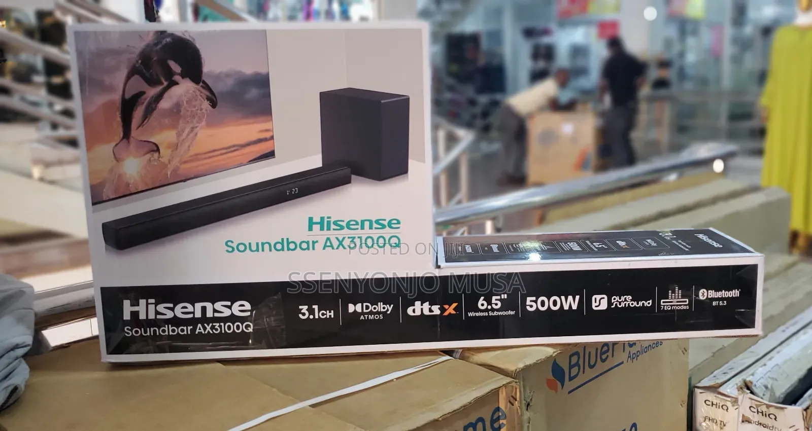 Hisense Soundbar Ax3100q - 3.1ch Dolby Atmos,Dts:X,6.5" Sub-