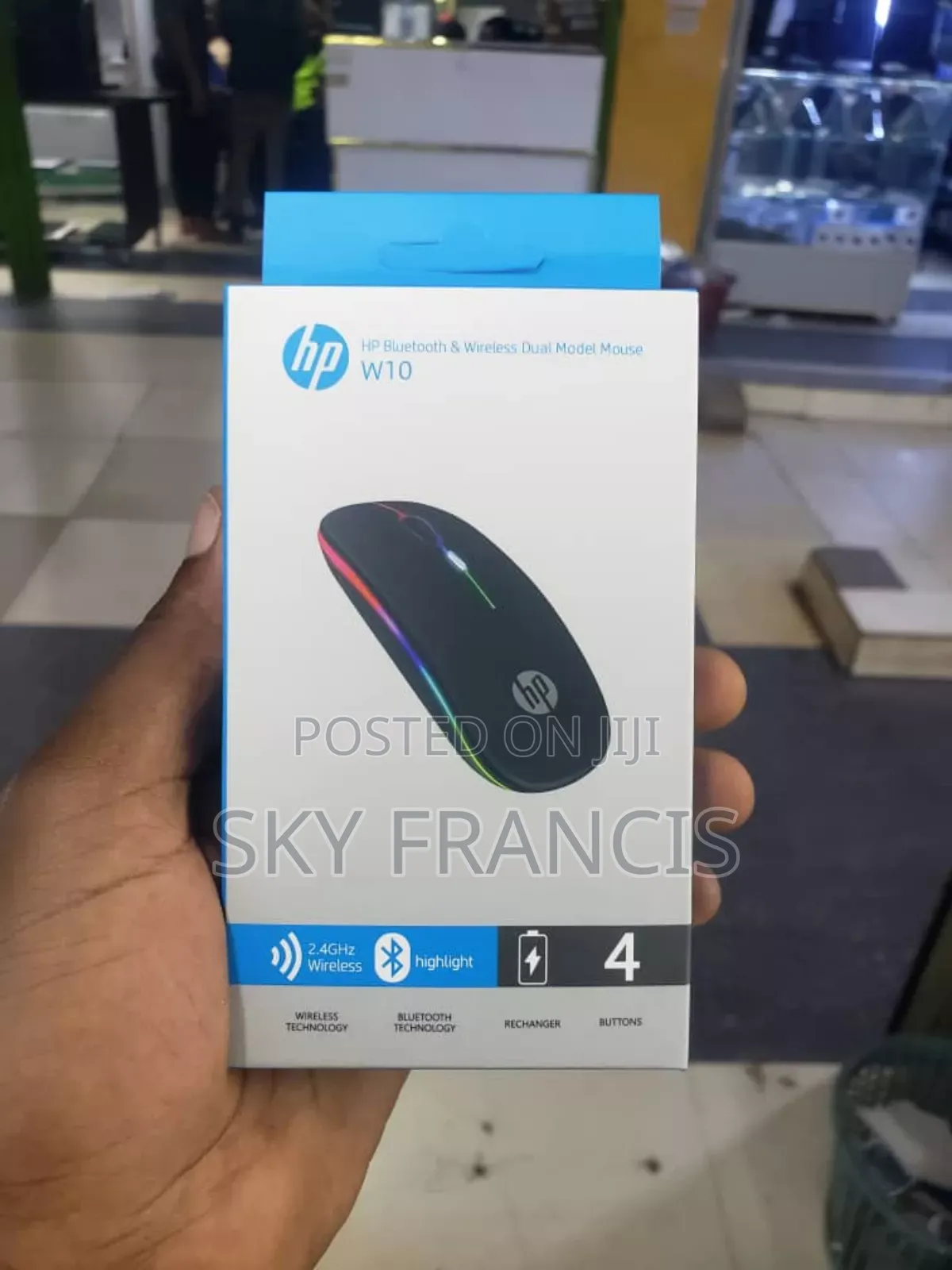 Hp Bluetooth Wireless Dual Mouse Rechargeable W10