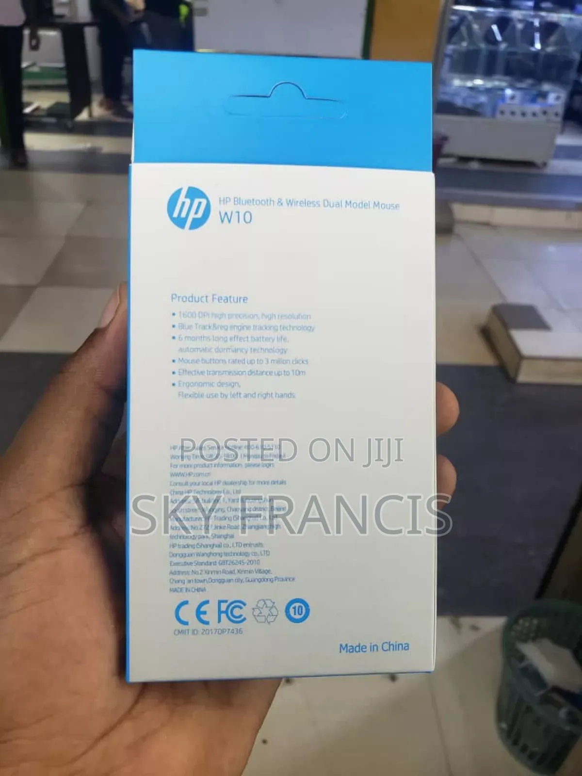 Hp Bluetooth Wireless Dual Mouse Rechargeable W10