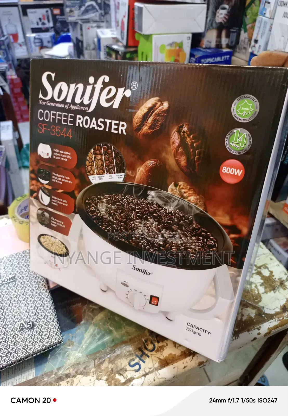 Sonifer Coffee Roaster. Digital Coffee Roaster