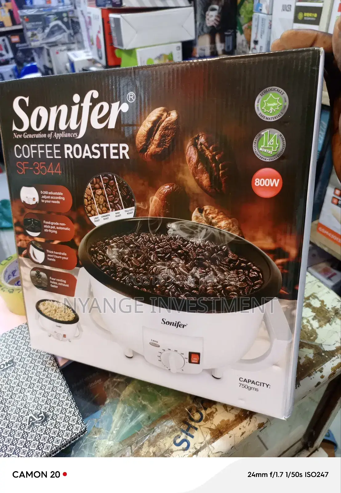 Sonifer Coffee Roaster. Digital Coffee Roaster