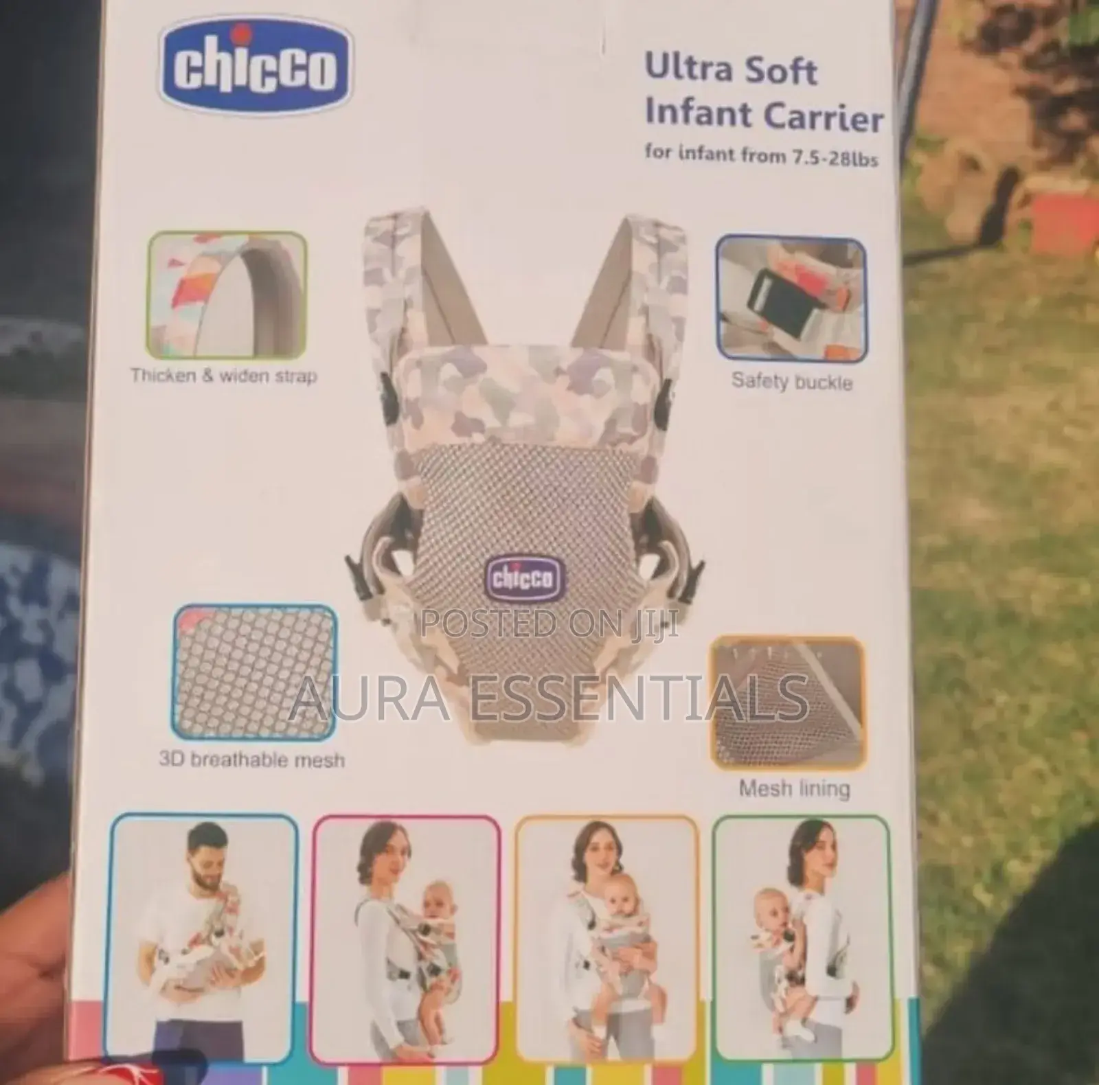 4 in 1 Chicco Ultra Soft Infant Adjustable Carrier