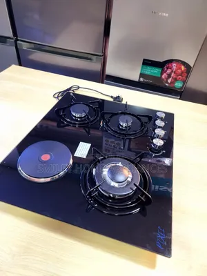 Pixels Gas Glass Hob 60cm by 60cm Black