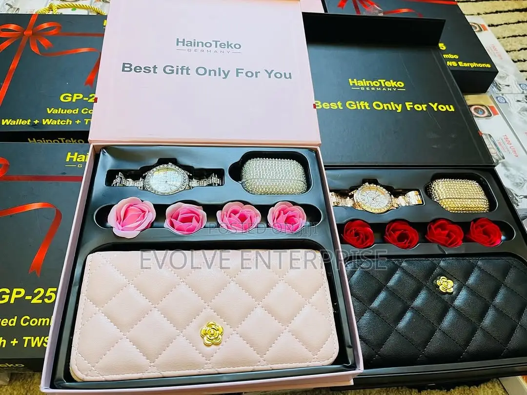 Haino Teko GP-25 Valued Combo Wallet + Watch + Earphone