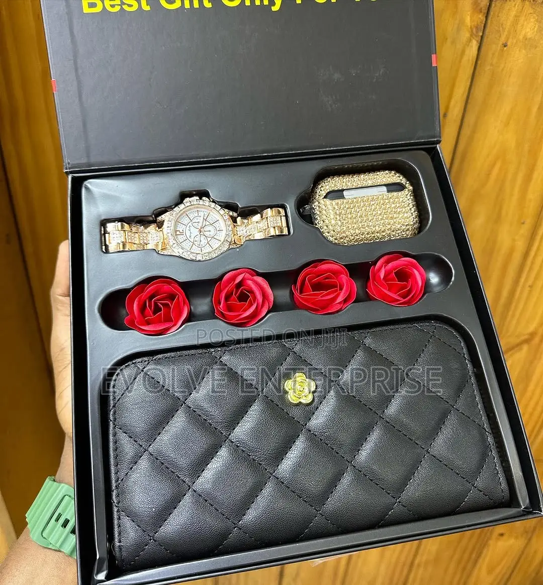 Haino Teko GP-25 Valued Combo Wallet + Watch + Earphone
