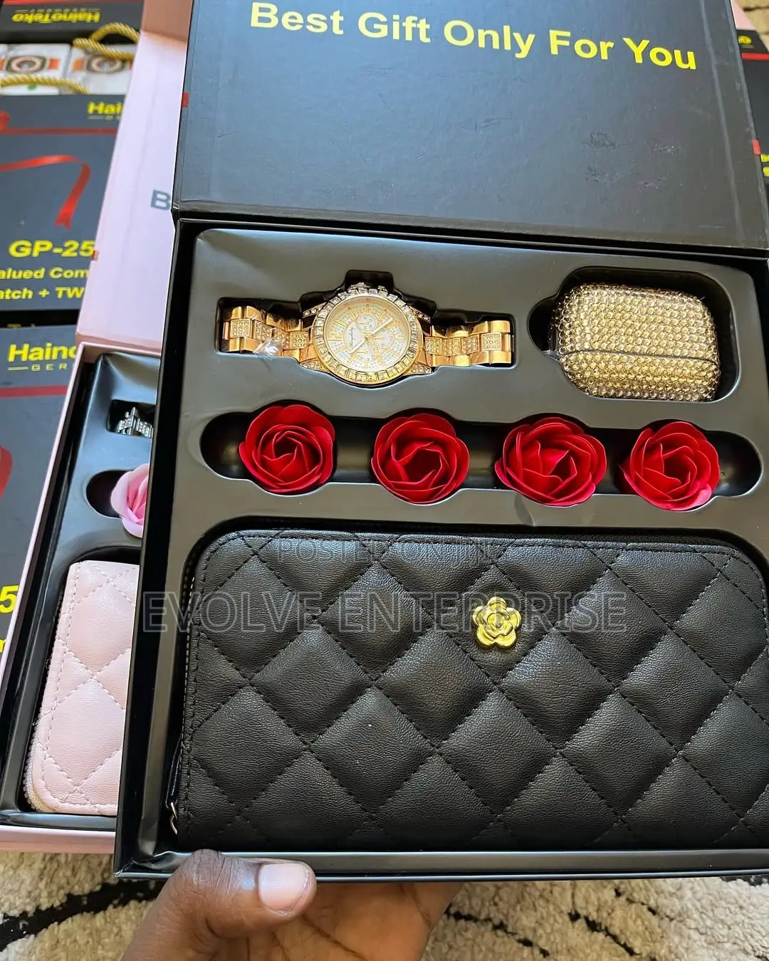 Haino Teko GP-25 Valued Combo Wallet + Watch + Earphone