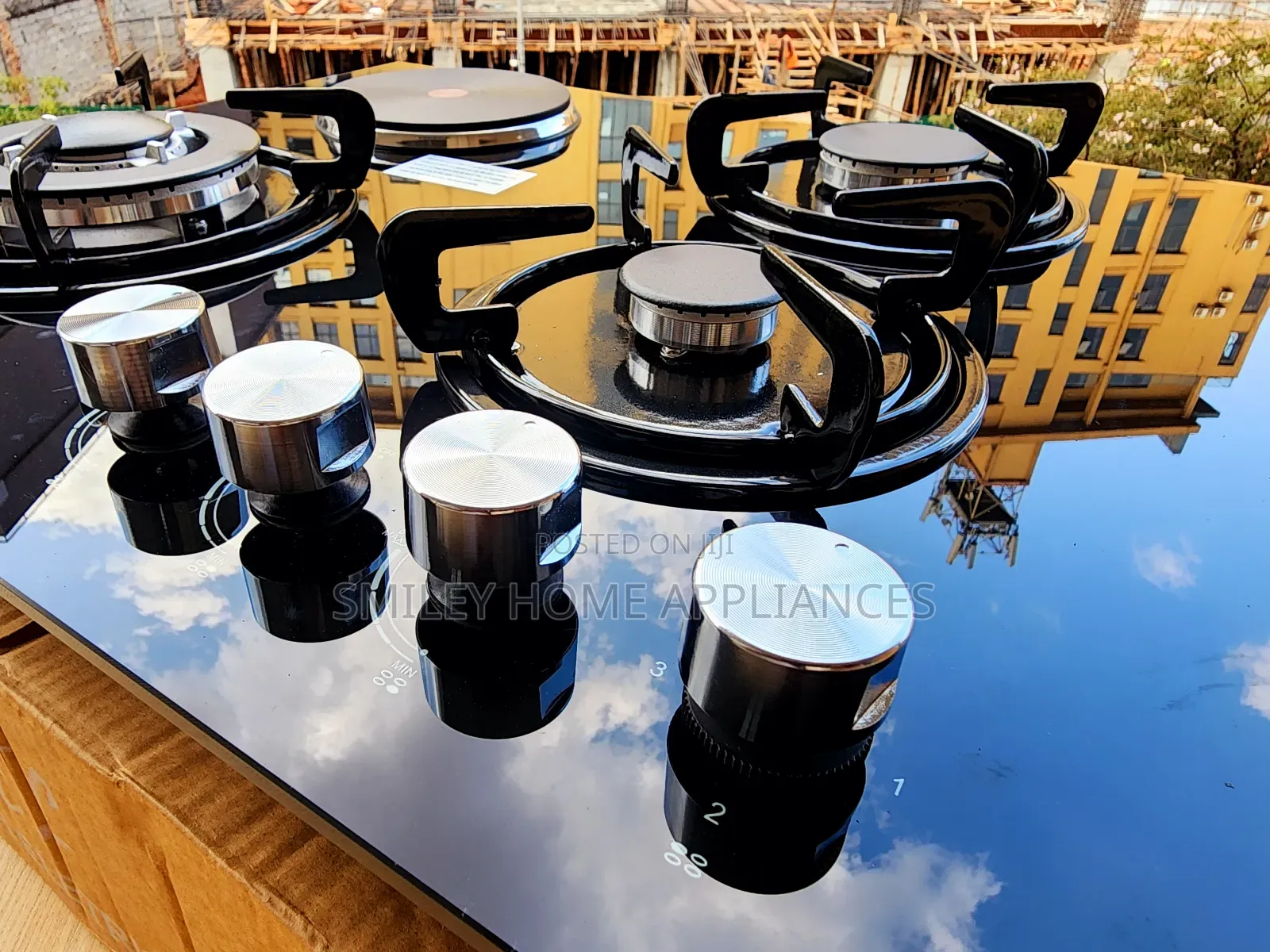Built in Pixels Gas Hob 60cm Black Glass
