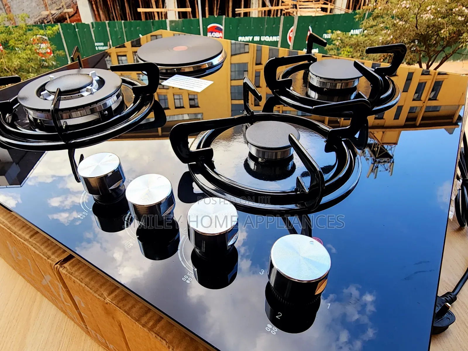 Built in Pixels Gas Hob 60cm Black Glass