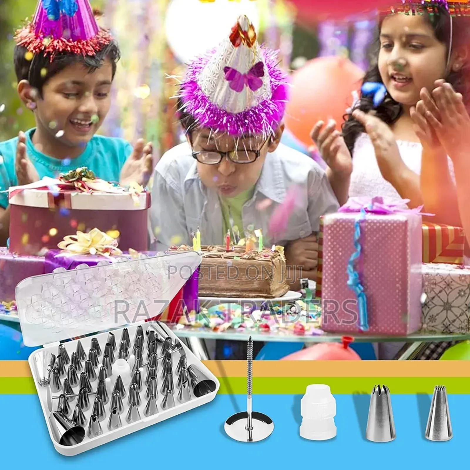 Cake Decorating Kit for Beginners-52 Numbered Icing Tips