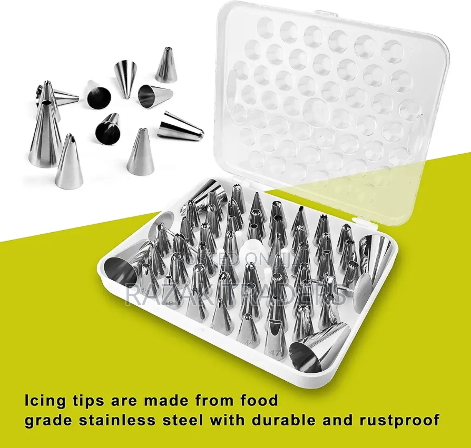 Cake Decorating Kit for Beginners-52 Numbered Icing Tips