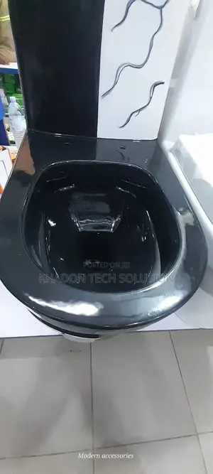 Complete Original Blue Edge Black And White Toilet Press P