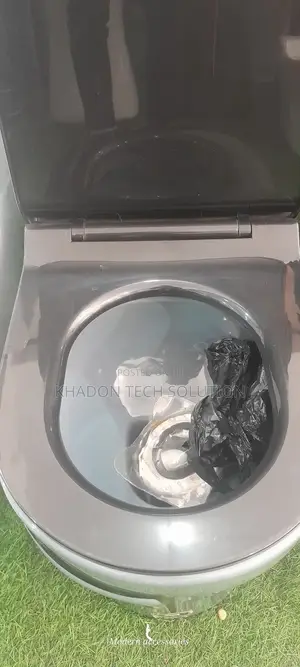 Original Grey Black Stripped Combined Toilet P Type Press