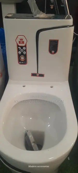 Original White Black Stripped Press Toilet Combined P Type