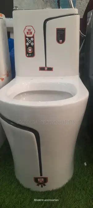 Original White Black Stripped Press Toilet Combined P Type