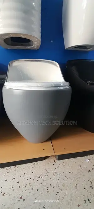 Original Luxury Toilet Grey And White Merino Press P Type