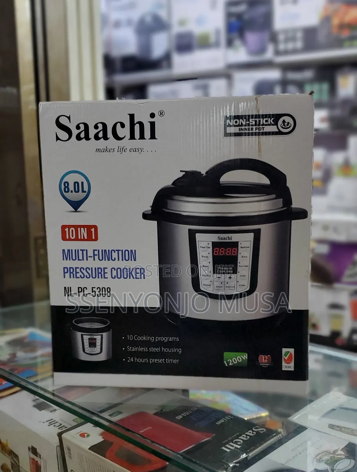 Saachi 8l 10-in-1 Multi-Function Pressure Cooker Nl-Pc-5308-