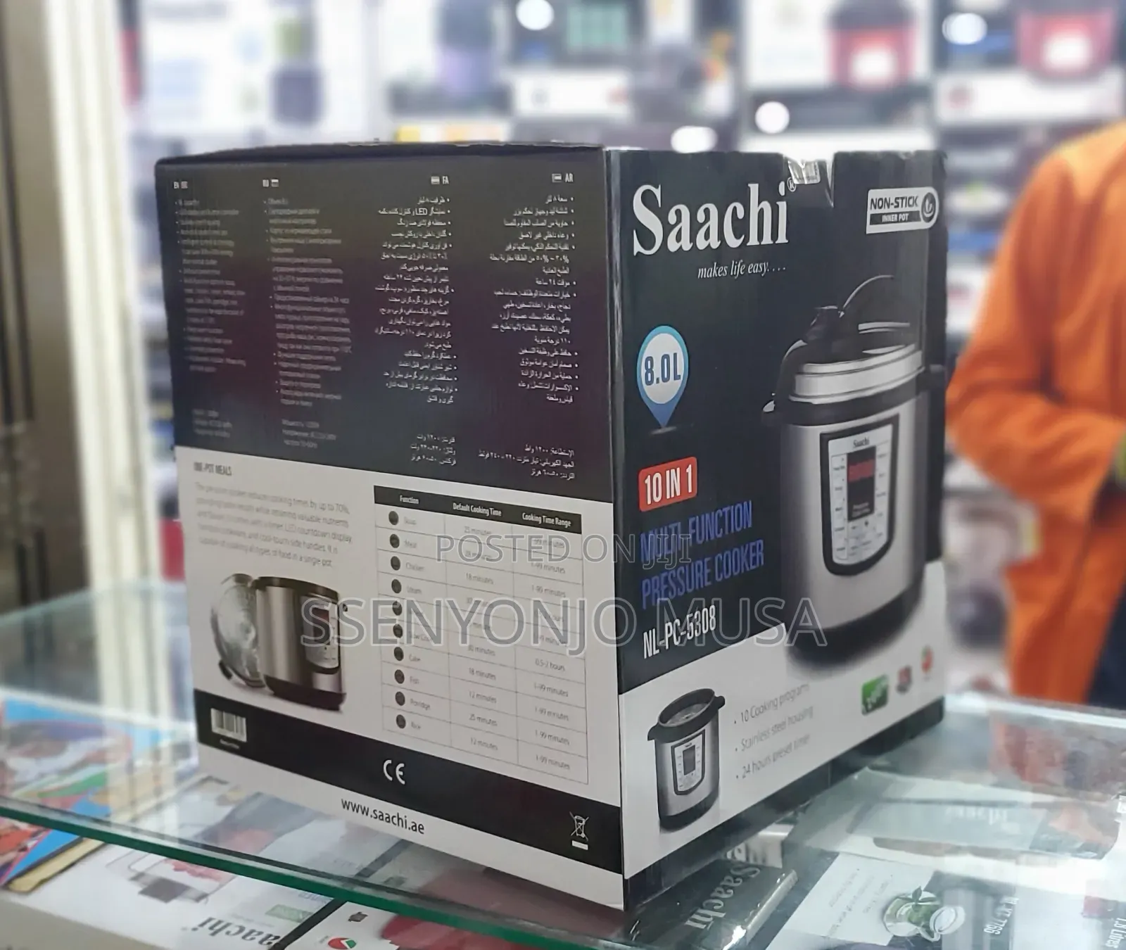 Saachi 8l 10-in-1 Multi-Function Pressure Cooker Nl-Pc-5308-