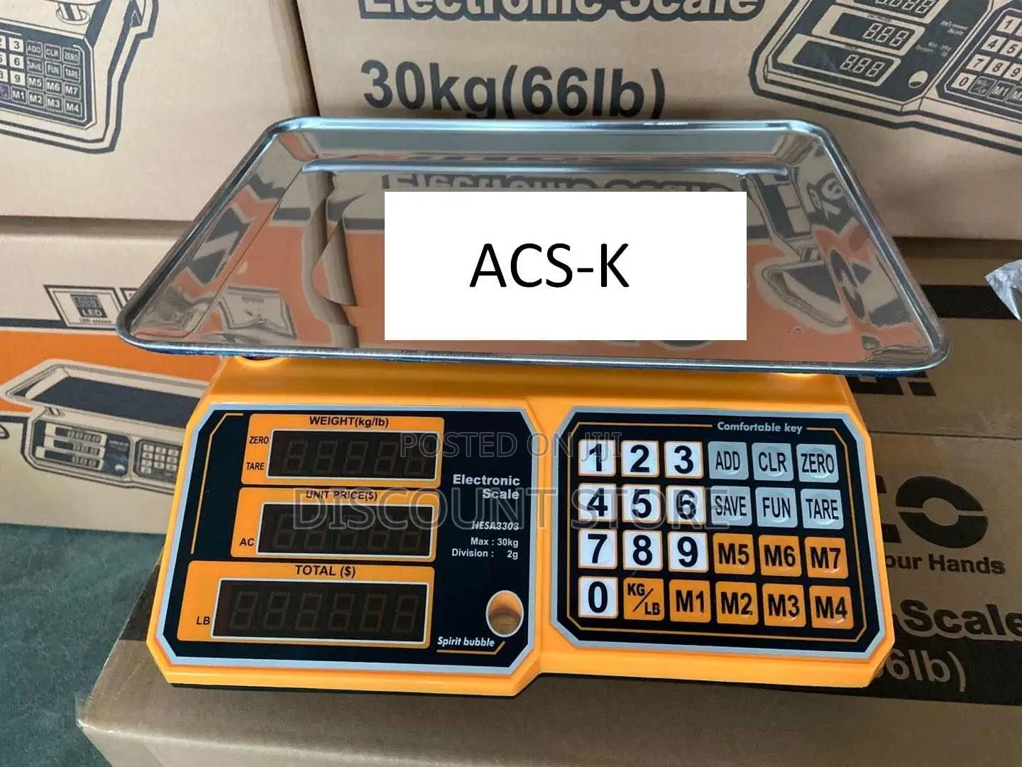ACS 40kg D=5g Digital Price Computing Tabletop Scale