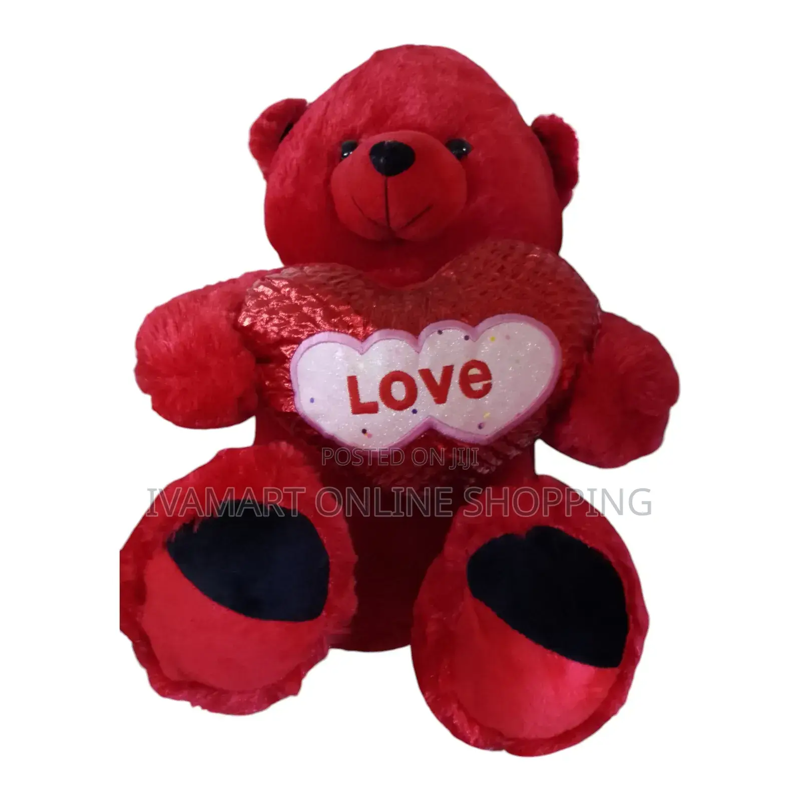 Red "I Love You" Teddy Bear - Medium Size