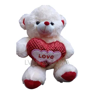Red "I Love You" Teddy Bear - Medium Size
