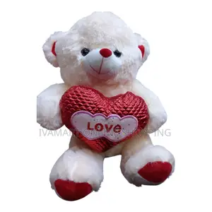 Red "I Love You" Teddy Bear - Medium Size