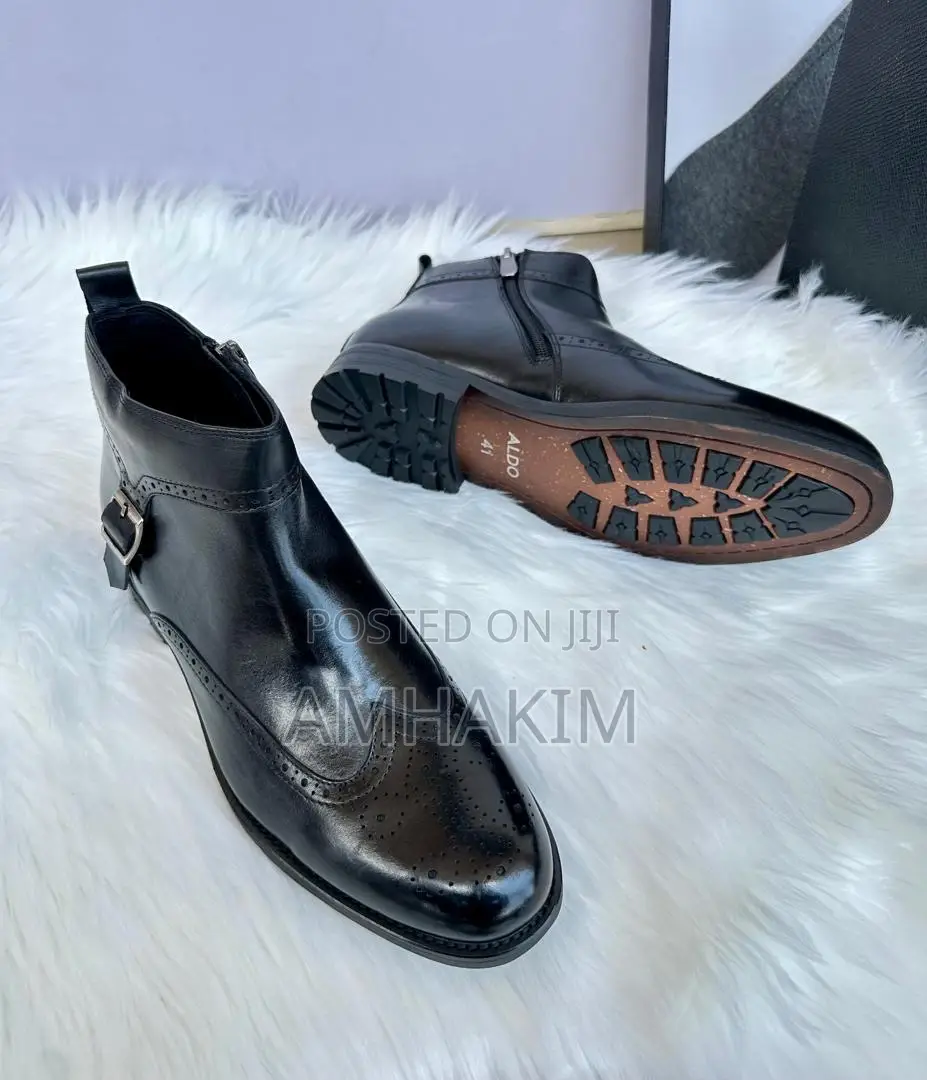 New Classic Leather Oxford Aldo Boots in Stock