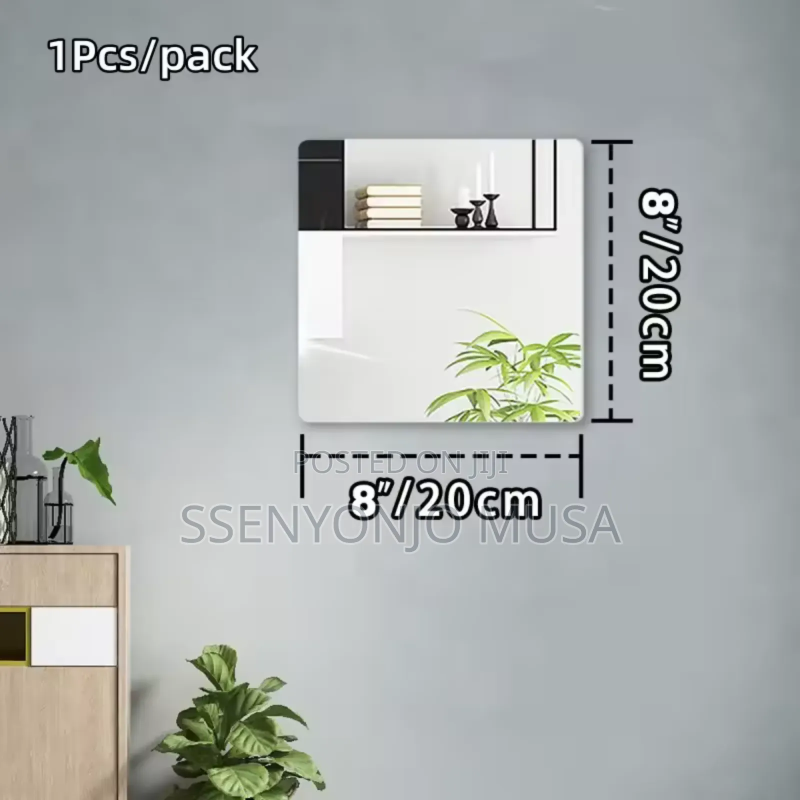 4pcs 3d Mirror Wall Stickers - Self-Adhesive, Flexible, Art-