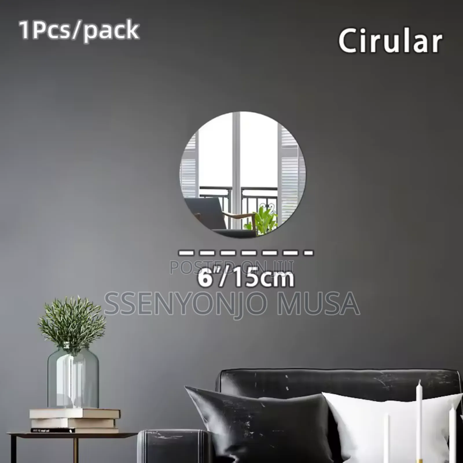 4pcs 3d Mirror Wall Stickers - Self-Adhesive, Flexible, Art-