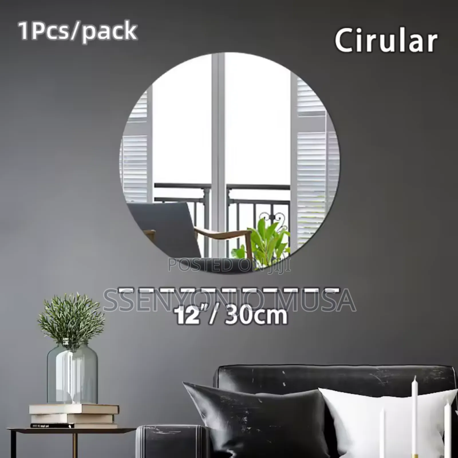 4pcs 3d Mirror Wall Stickers - Self-Adhesive, Flexible, Art-