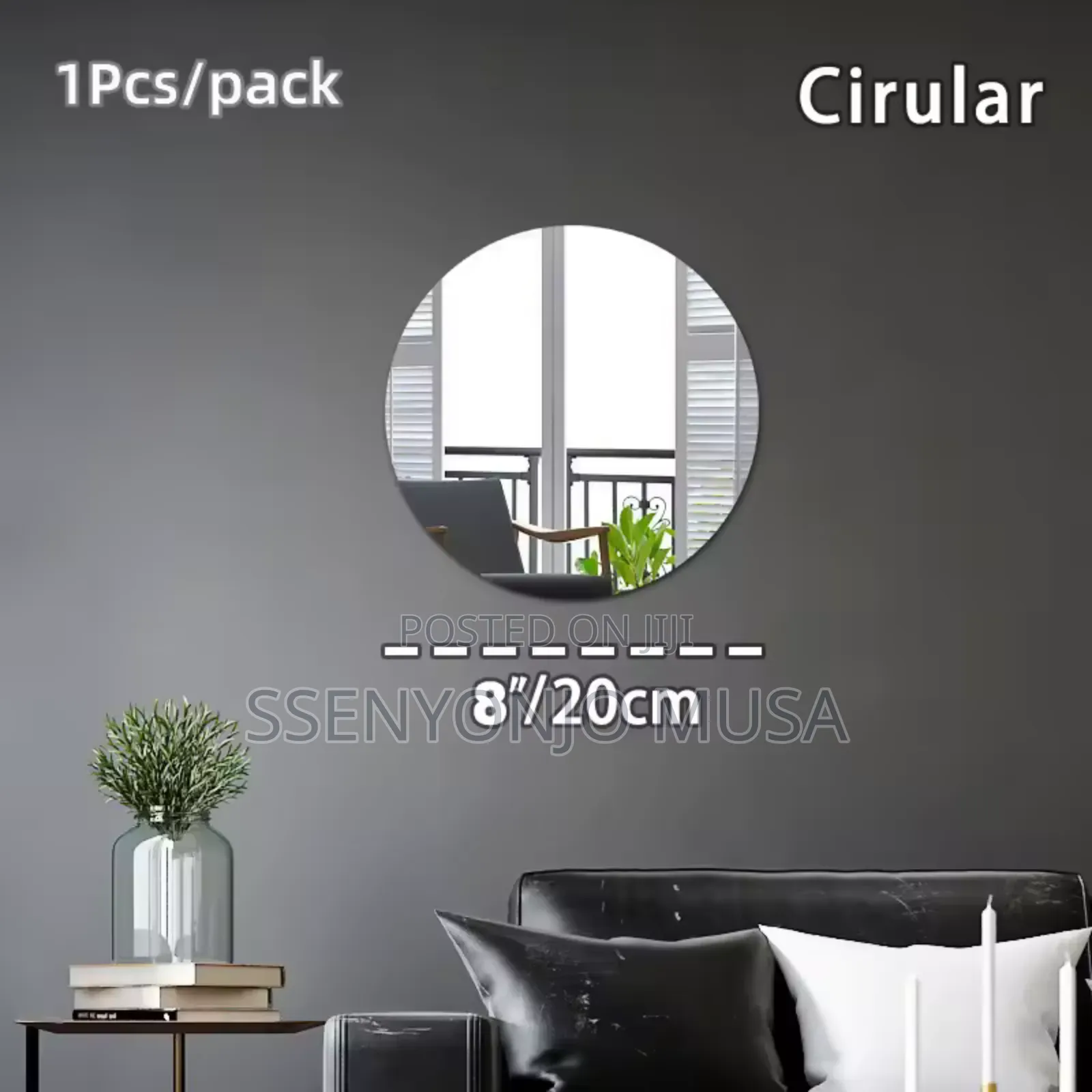 4pcs 3d Mirror Wall Stickers - Self-Adhesive, Flexible, Art-